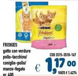 Del Prete Distribuzioni Friskies gatto con verdure offerta