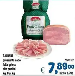 Del Prete Distribuzioni Galbani prosciutto cotto fetta golosa offerta