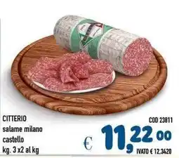 Del Prete Distribuzioni Citterio salame milano castello offerta