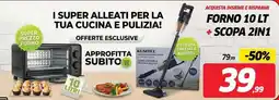 Telitaly Forno 10 LT + Scopa 2in1 offerta