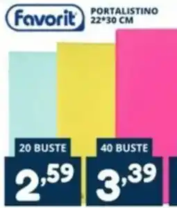 Cossuto Portalistino Favorit offerta