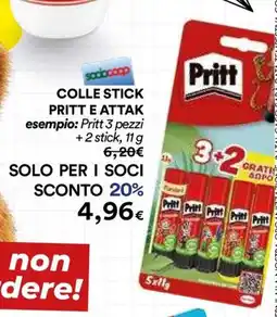 Ipercoop Colle stick Pritt offerta