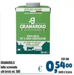 Del Prete Distribuzioni Granarolo latte scremato offerta