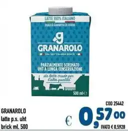 Del Prete Distribuzioni Granarolo latte p.s. uht offerta