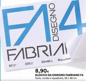 Blocco da disegno Fabriano F4