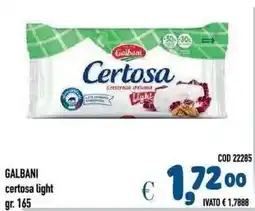 Del Prete Distribuzioni Galbani certosa light offerta