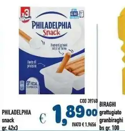 Del Prete Distribuzioni Philadelphia snack offerta