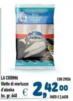 Del Prete Distribuzioni La Ciurma filetto di merluzzo d'alaska offerta