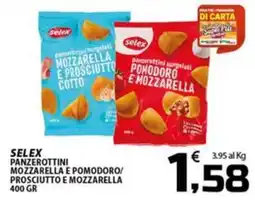 SpesaPiù Supermercati Selex panzerottini mozzarella e pomodoro/prosciutto e mozzarella offerta
