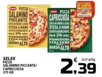 Selex pizza salamino piccante/capricciosa