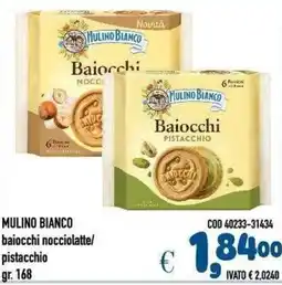 Del Prete Distribuzioni Mulino Bianco baiocchi nocciolatte/pistacchio offerta
