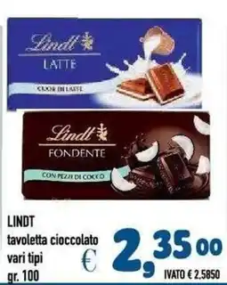 Del Prete Distribuzioni Lindt tavola cioccolato offerta