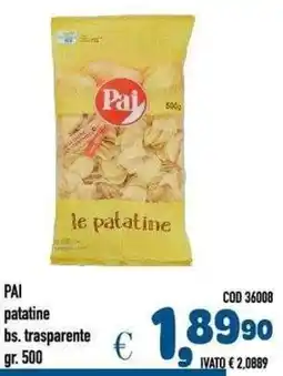 Del Prete Distribuzioni Pai le patatine offerta