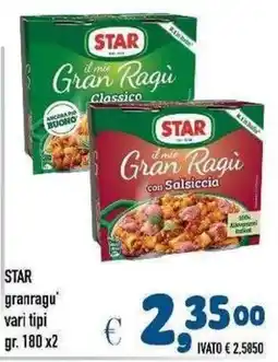 Del Prete Distribuzioni Star gran ragu' vari tipi offerta