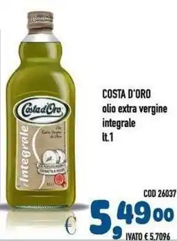 Del Prete Distribuzioni Costa d'Oro olio extra vergine integrale offerta