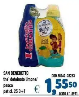 Del Prete Distribuzioni San Benedetto the' deteinato limone/pesca offerta