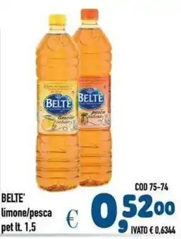 Del Prete Distribuzioni BELTE' limone/pesca offerta