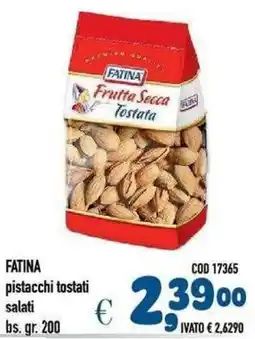 Del Prete Distribuzioni Fatina pistacchi tostati salati offerta