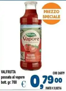 Del Prete Distribuzioni Valfrutta passata al vapore offerta