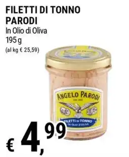 Tre Valli Supermercato Filetti di tonno Parodi offerta