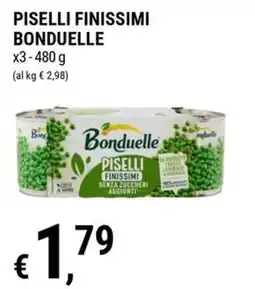 Tre Valli Supermercato Piselli finissimi Bonduelle offerta