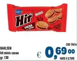 Del Prete Distribuzioni Bahlsen hit minis cacao offerta