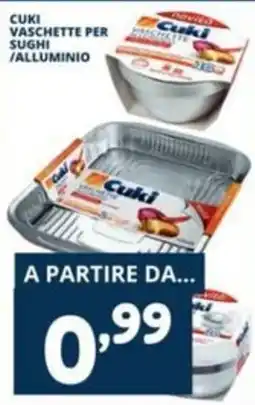 Cossuto Cuki vaschette per sughi /alluminio offerta