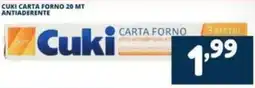 Cossuto Cuki carta forno antiaderente offerta