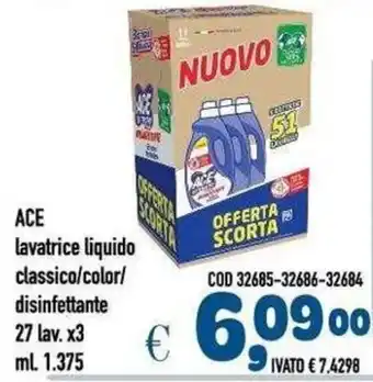 ACE lavatrice liquido classico
