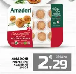 SpesaPiù Supermercati Amadori polpette classiche offerta