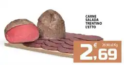 SpesaPiù Supermercati Carne salada Trentino offerta