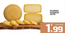 SpesaPiù Supermercati Pecorino di Venosa l'Etto offerta