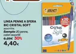 Ipercoop Penne a sfera Bic Cristal Soft offerta