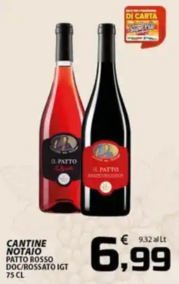 SpesaPiù Supermercati Il Patto Patto Rosso DOC/Rossato IGT offerta