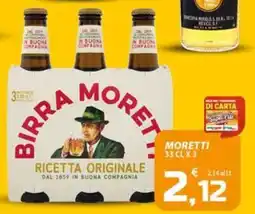 SpesaPiù Supermercati Birra Moretti offerta