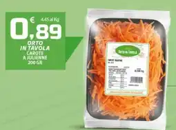 SpesaPiù Supermercati Carote a julienne Orto in tavola offerta