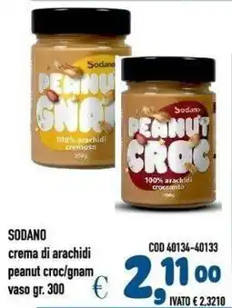 Del Prete Distribuzioni Sodano crema di arachidi peanut croc/gnam offerta