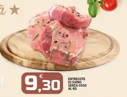 SpesaPiù Supermercati Entrecote di suino senza osso offerta