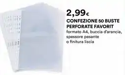 Ipercoop Buste perforate favorit offerta