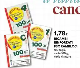 Ipercoop Ricambi rinforzati FSC Rambloc offerta