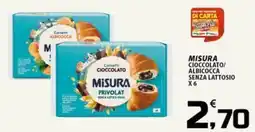 SpesaPiù Supermercati Cornetti Cioccolato Misura Privolat offerta