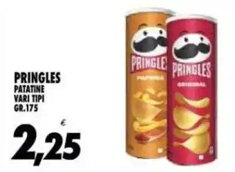 Compri Meglio Pringles patatine vari tipi offerta