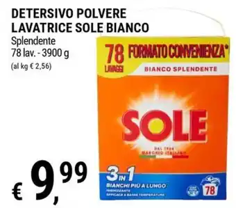 Detersivo polvere lavatrice Sole Bianco Splendente