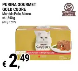 Tre Valli Supermercato Purina Gourmet Gold Cuore Morbido Pollo, Manzo offerta