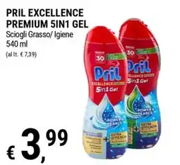 Tre Valli Supermercato Pril Excellence Premium 5in1 Gel offerta
