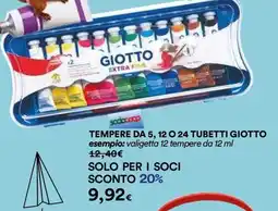 Ipercoop Tempera Giotto offerta