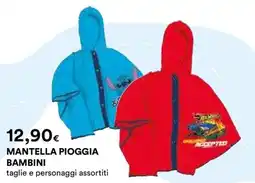 Ipercoop Mantella pioggia bambini offerta