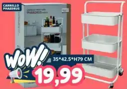 Cossuto Carrello multigiro Phaedrus White offerta