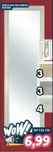 Cossuto Specchio da porta Refine offerta
