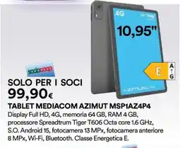 Ipercoop Tablet Mediacom Azimut offerta